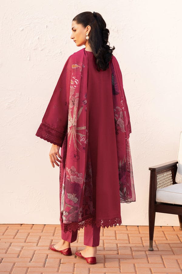 BAROQUE - 3PC Chickenkari Lawn Shirt And Printed Dupatta With Trouser