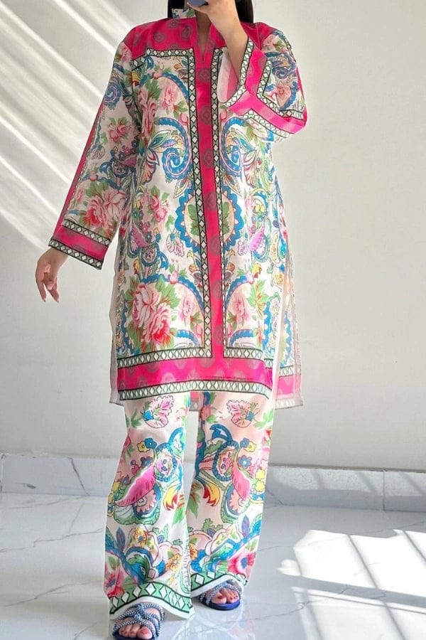 Silk 2 Piece – Gul Khawab | Swiss Fabric
